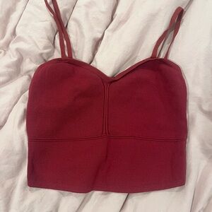Red Cropped Tank Top size small